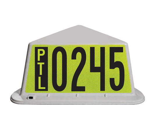 NVIZN Large 3 Sided Vehicle ID: Plastic Casing, 130# Magnets, Weather Resistant, No Internal Light, Non-Powered