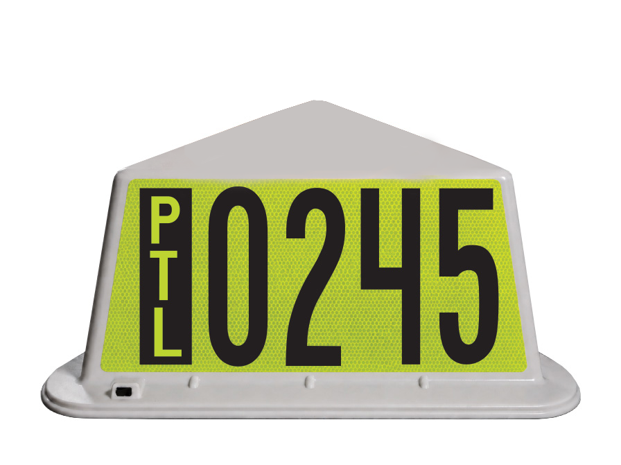 NVIZN Large 3 Sided Vehicle ID: Plastic Casing, 130# Magnets, Weather Resistant, No Internal Light, Non-Powered