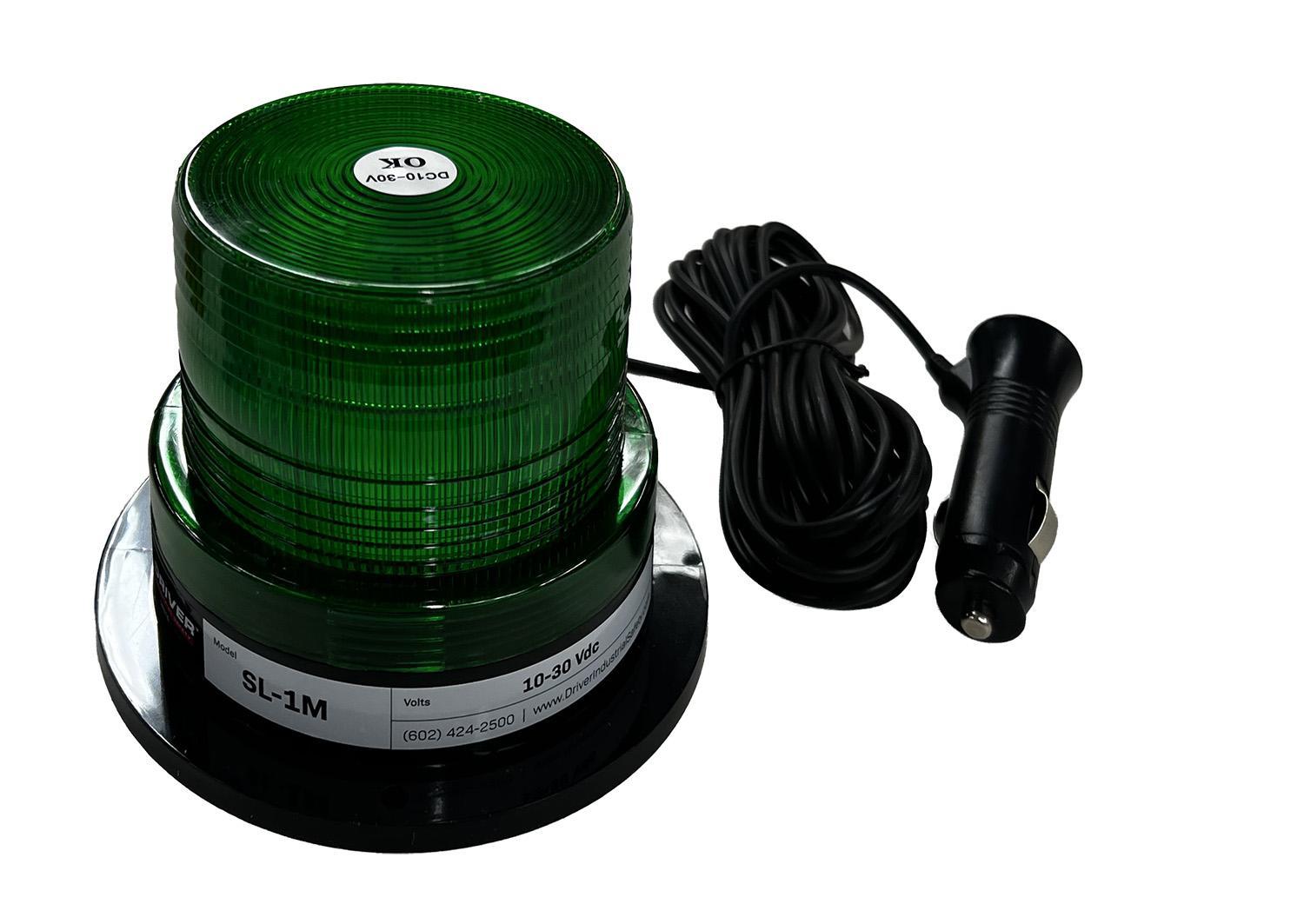 Driver Industrial Essentials Economy Beacon Strobe with Flash Pattern, Combination Magnet & Permanent Base, 15' Power Co