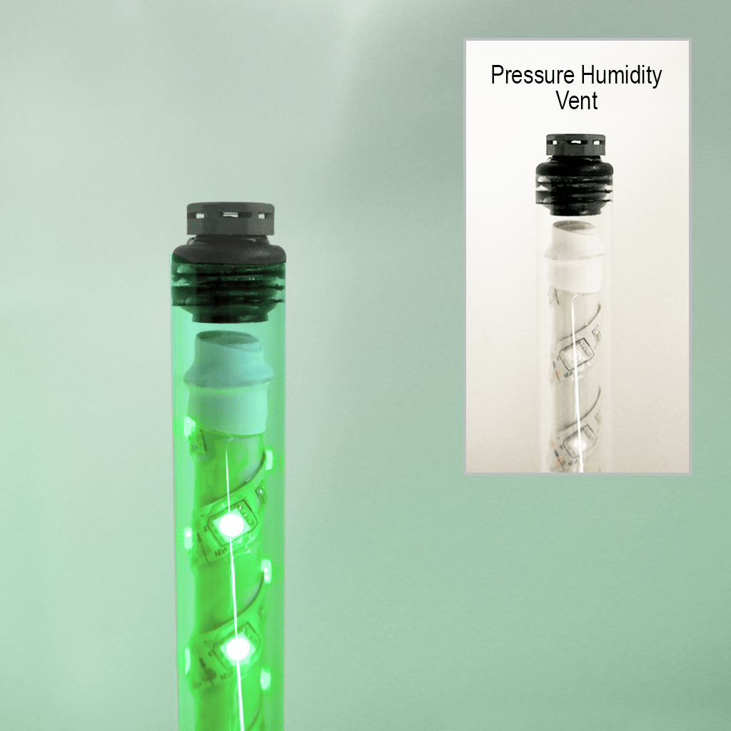 SafetyWhips 2' Super Duty Fully Lit Green LED Whip