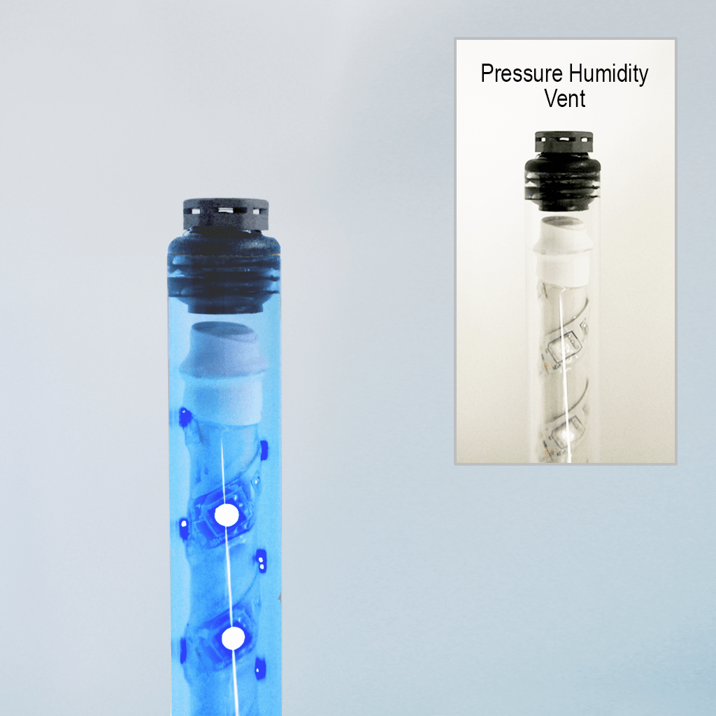 SafetyWhips 5' Super Duty Fully Lit Blue LED Whip with Orange Flag (Yellow X)