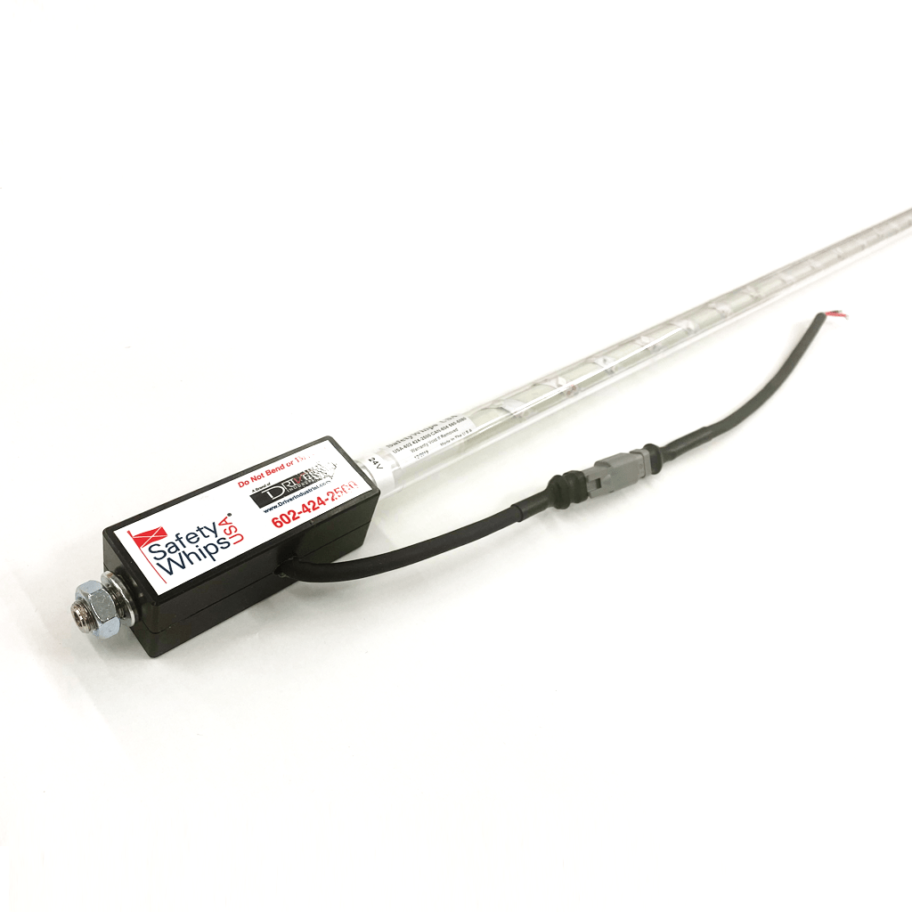 SafetyWhips 6' Super Duty Fully Lit Amber LED Whip