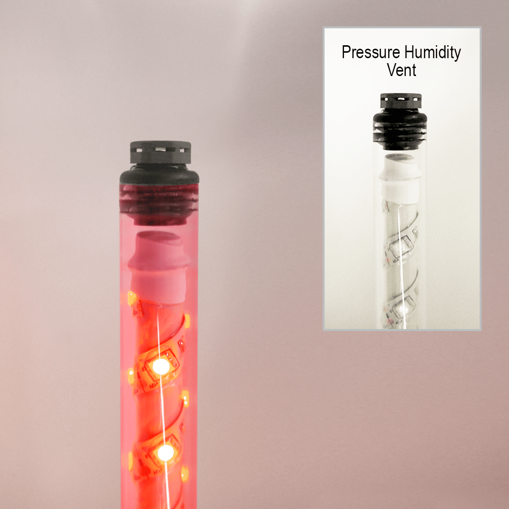 SafetyWhips 10' Super Duty Fully Lit Red LED Whip (24Volt)