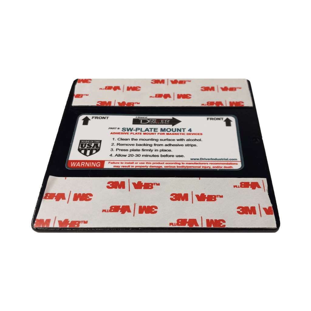 SafetyWhips Heavy Duty Flat Surface Mounting Plate for Telescoping Whips and UPM's