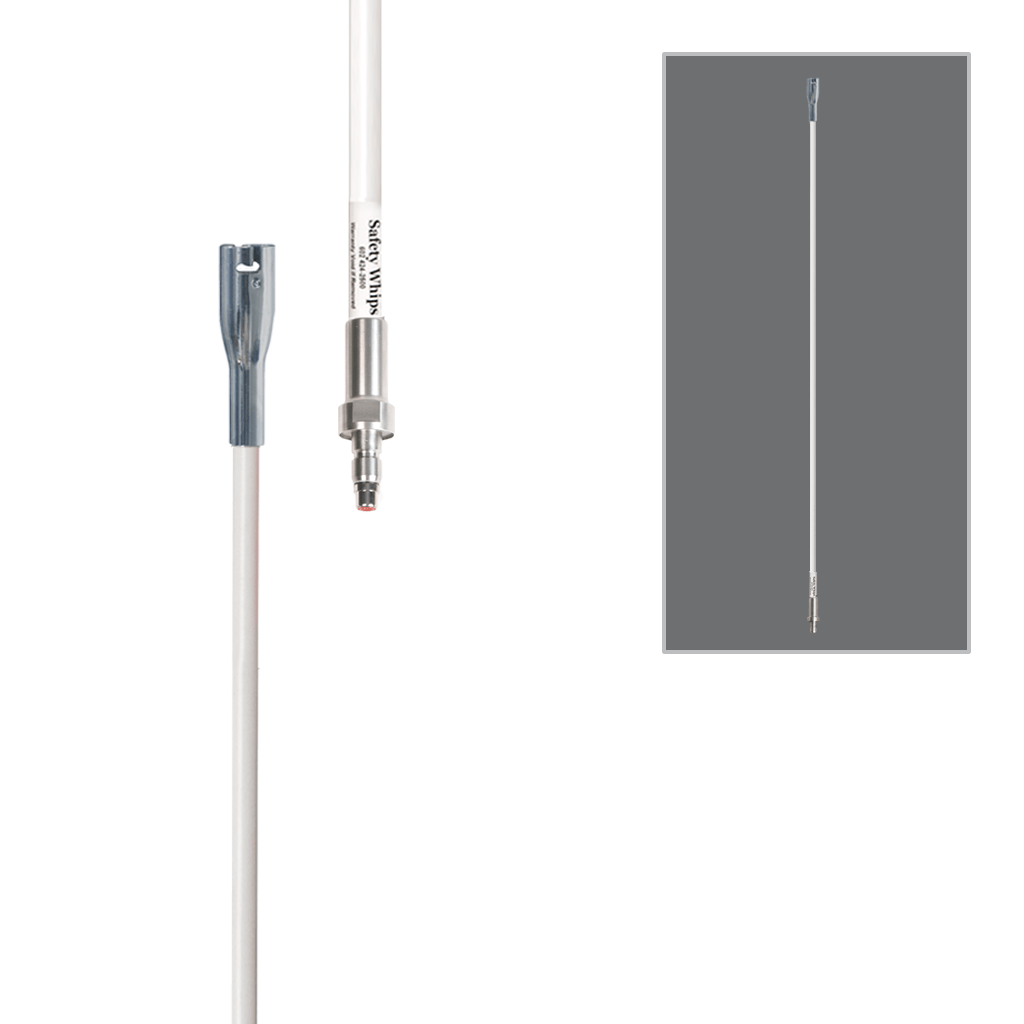 SafetyWhips 3', 1 Piece, Powered, Quick Disconnect, Heavy Duty Whip