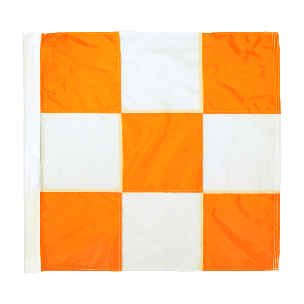 SafetyWhips 5', 1 Piece, Non-powered, Quick Disconnect, Heavy Duty Whip with Orange & White Flag