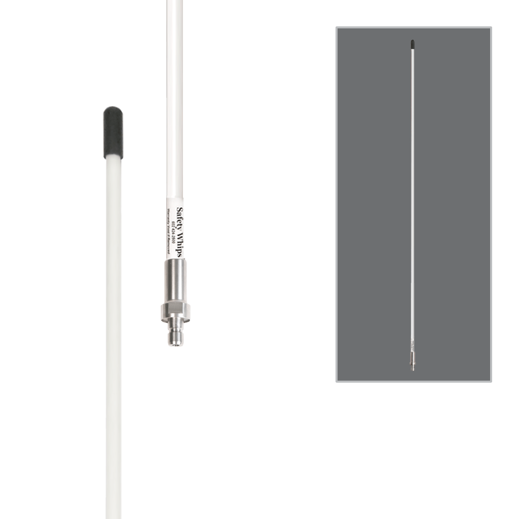 SafetyWhips 5', 1 Piece, Non-powered, Quick Disconnect, Heavy Duty Whip