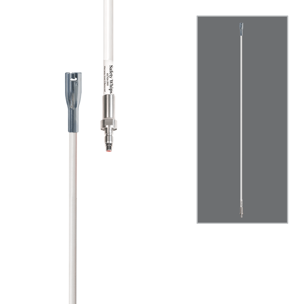 SafetyWhips 5', 1 Piece, Powered, Quick Disconnect, Heavy Duty Whip
