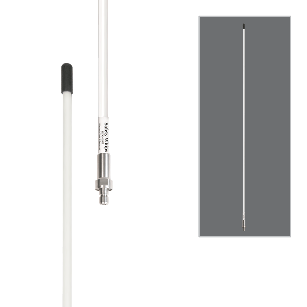 SafetyWhips 6', 1 Piece, Non-powered, Quick Disconnect, Heavy Duty Whip