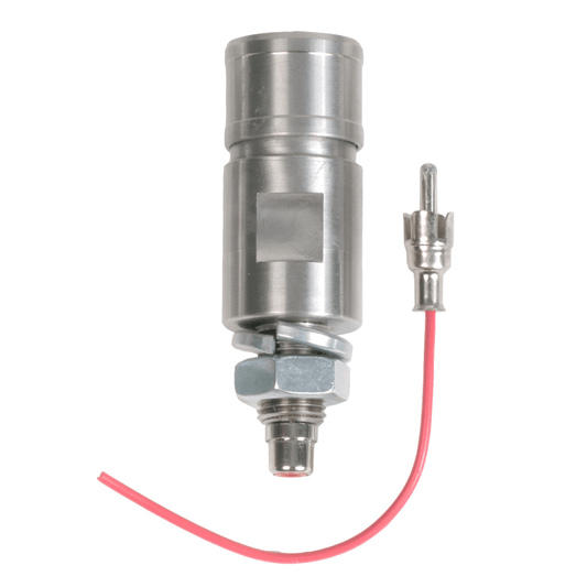 SafetyWhips Stainless Steel Quick Disconnect Base with RCA Connection for Powered Whips