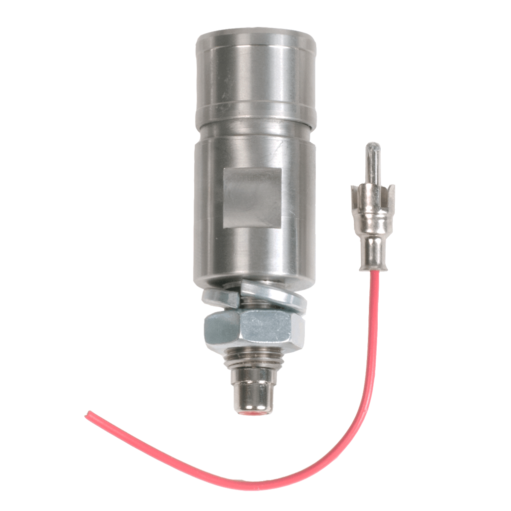 SafetyWhips Stainless Steel Quick Disconnect Base with RCA Connection for Powered Whips