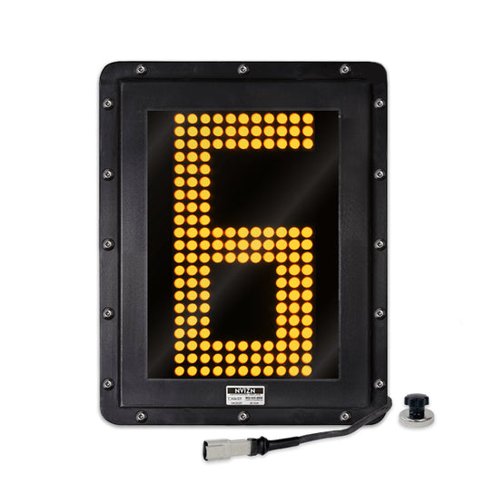 NVIZN 1 Character 12" Amber Programmable Vehicle ID Display