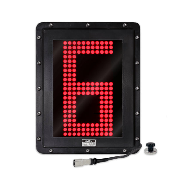 NVIZN 1 Character 12" Red Programmable Vehicle ID Display