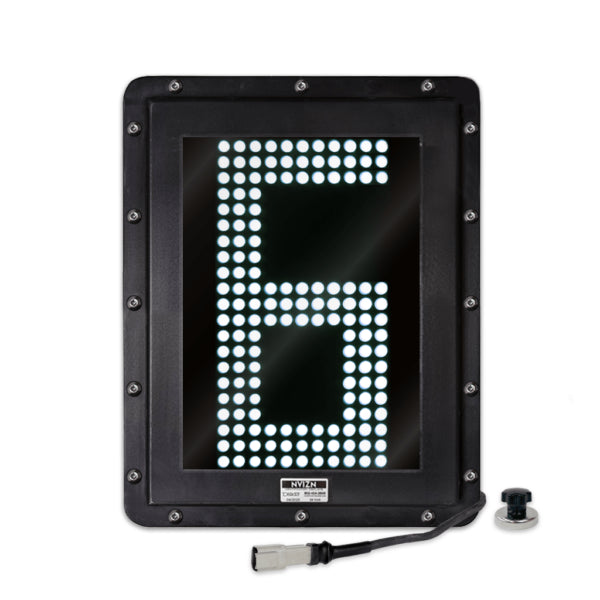 NVIZN 1 Character 12" White Programmable Vehicle ID Display