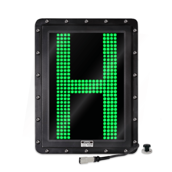 NVIZN 1 Character 18" Green Programmable Vehicle ID Display