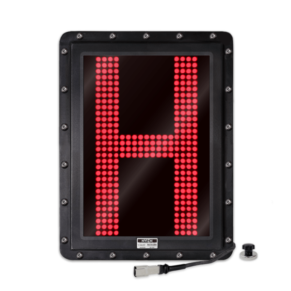 NVIZN 1 Character 18" Red Programmable Vehicle ID Display