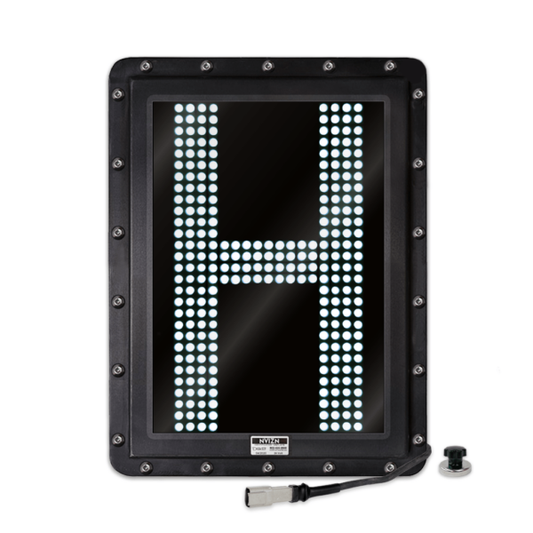 NVIZN 1 Character 18" White Programmable Vehicle ID Display