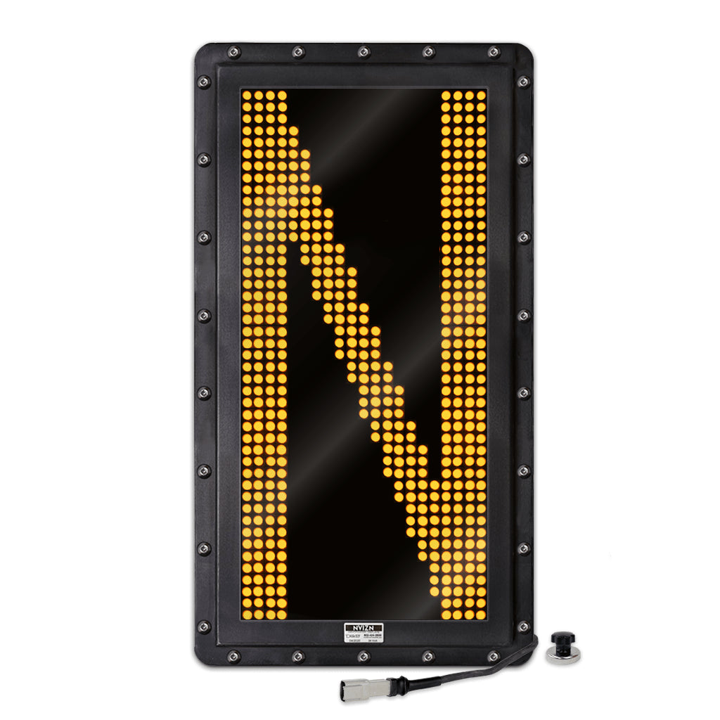 NVIZN 1 Character 24" Amber Programmable Vehicle ID Display