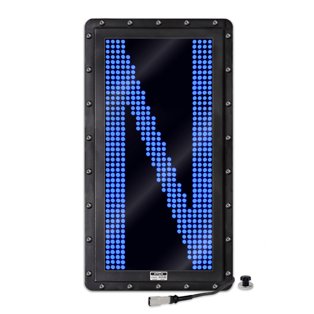 NVIZN 1 Character 24" Blue Programmable Vehicle ID Display