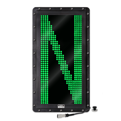 NVIZN 1 Character 24" Green Programmable Vehicle ID Display