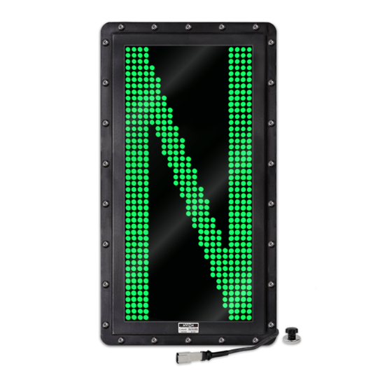 NVIZN 1 Character 24" Green Programmable Vehicle ID Display