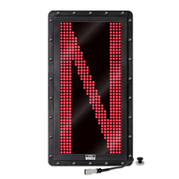 NVIZN 1 Character 24" Red Programmable Vehicle ID Display