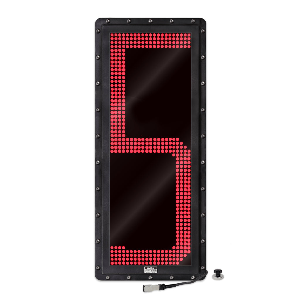 NVIZN 1 Character 36" Red Programmable Vehicle ID Display