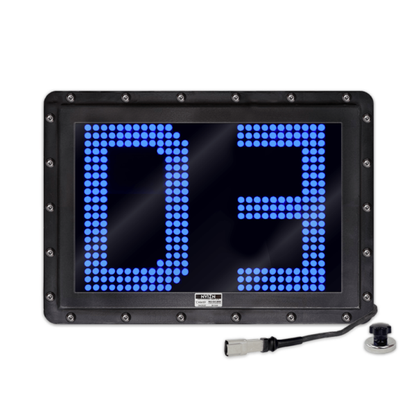 NVIZN 2 Character 12" Blue Programmable Vehicle ID Display