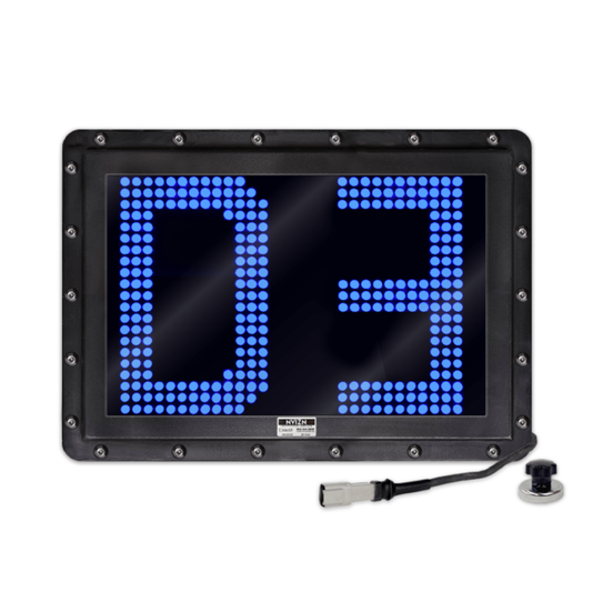 NVIZN 2 Character 12" Blue Programmable Vehicle ID Display