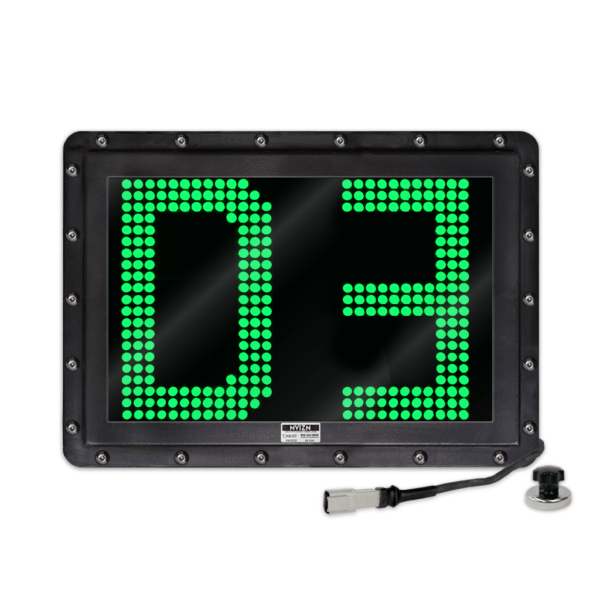 NVIZN 2 Character 12" Green Programmable Vehicle ID Display