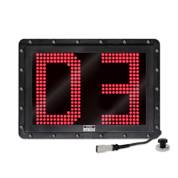 NVIZN 2 Character 12" Red Programmable Vehicle ID Display