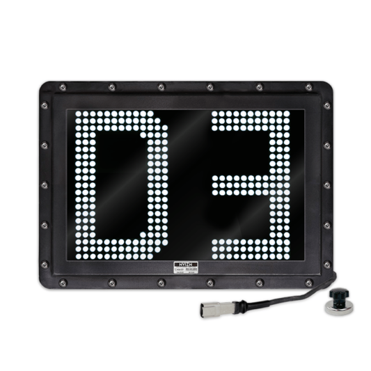 NVIZN 2 Character 12" White Programmable Vehicle ID Display