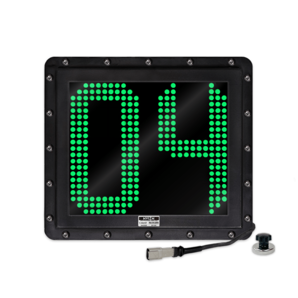 NVIZN 2 Digit Numeric 12" Green Programmable Vehicle ID Display