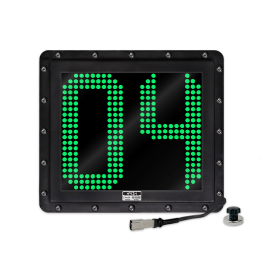 NVIZN 2 Digit Numeric 12" Green Programmable Vehicle ID Display