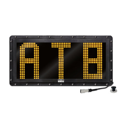 NVIZN 3 Character 12" Amber Programmable Vehicle ID Display