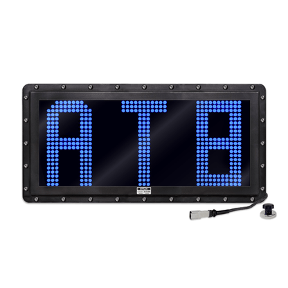 NVIZN 3 Character 12" Blue Programmable Vehicle ID Display