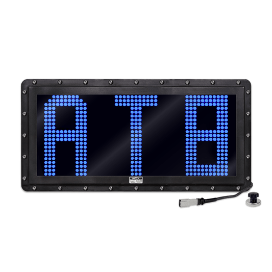NVIZN 3 Character 12" Blue Programmable Vehicle ID Display