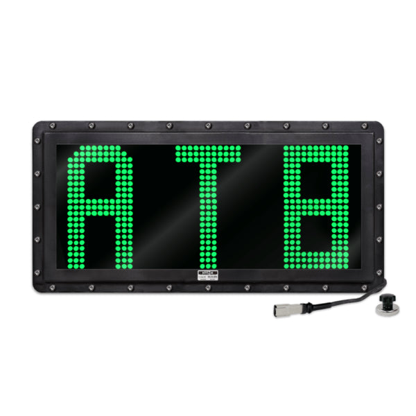 NVIZN 3 Character 12" Green Programmable Vehicle ID Display