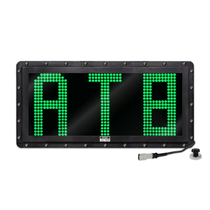 NVIZN 3 Character 12" Green Programmable Vehicle ID Display