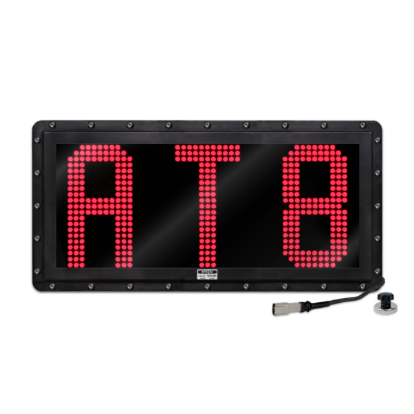 NVIZN 3 Character 12" Red Programmable Vehicle ID Display