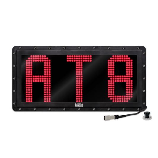 NVIZN 3 Character 12" Red Programmable Vehicle ID Display