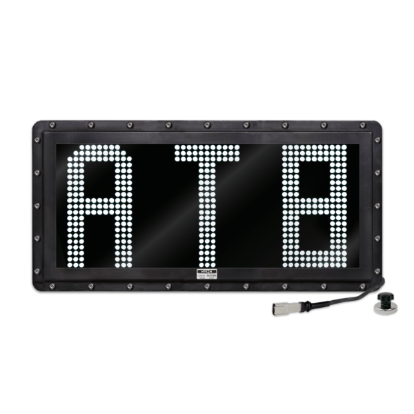 NVIZN 3 Character 12" White Programmable Vehicle ID Display