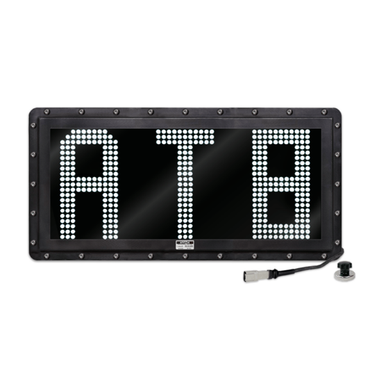 NVIZN 3 Character 12" White Programmable Vehicle ID Display