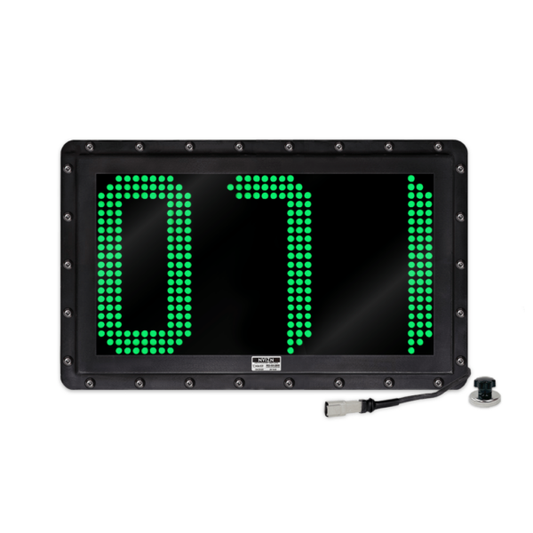 NVIZN 3 Digit Numeric 12" Green Programmable Vehicle ID Display