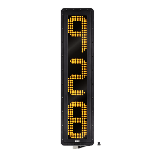 NVIZN 3 Digit Numeric 12" Amber Programmable Vehicle ID Vertical Display