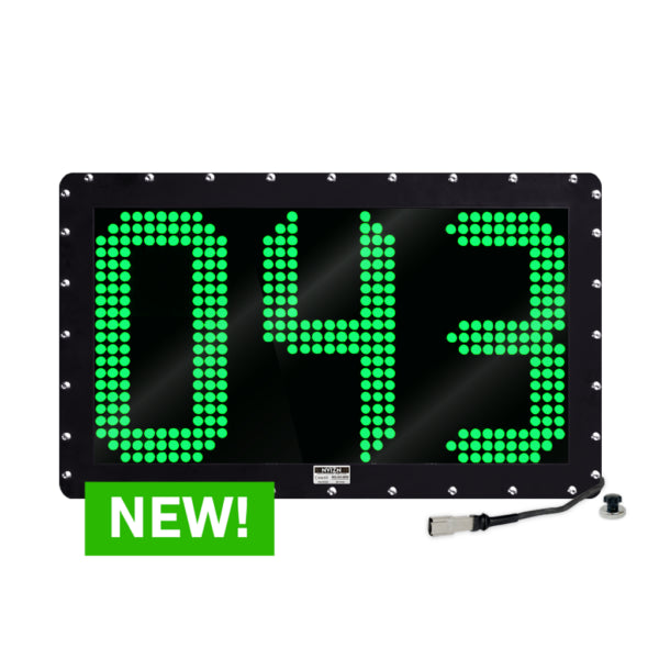NVIZN 3 Digit 16'' Numeric Green Programmable Vehicle ID Display