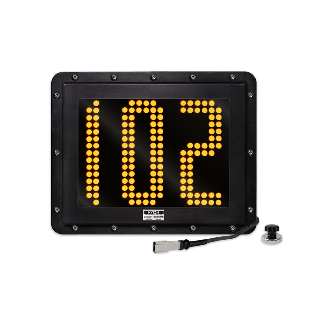 NVIZN 3 Digit Numeric 9" Amber Programmable Vehicle ID Display