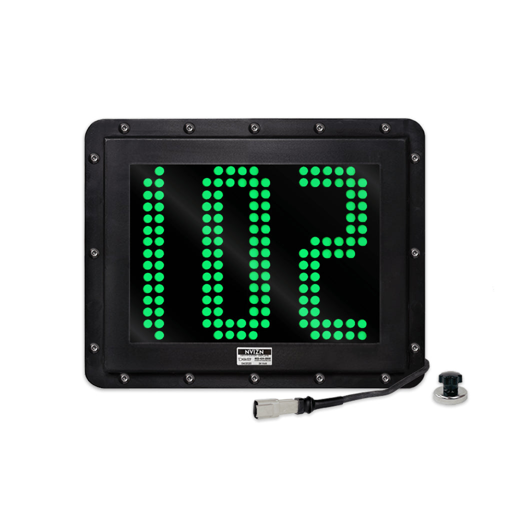 NVIZN 3 Digit Numeric 9" Green Programmable Vehicle ID Display