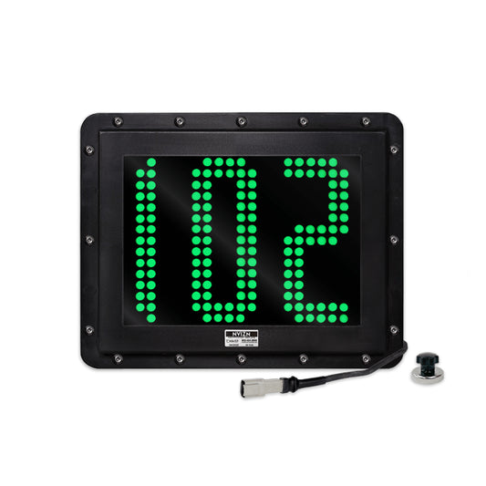 NVIZN 3 Digit Numeric 9" Green Programmable Vehicle ID Display