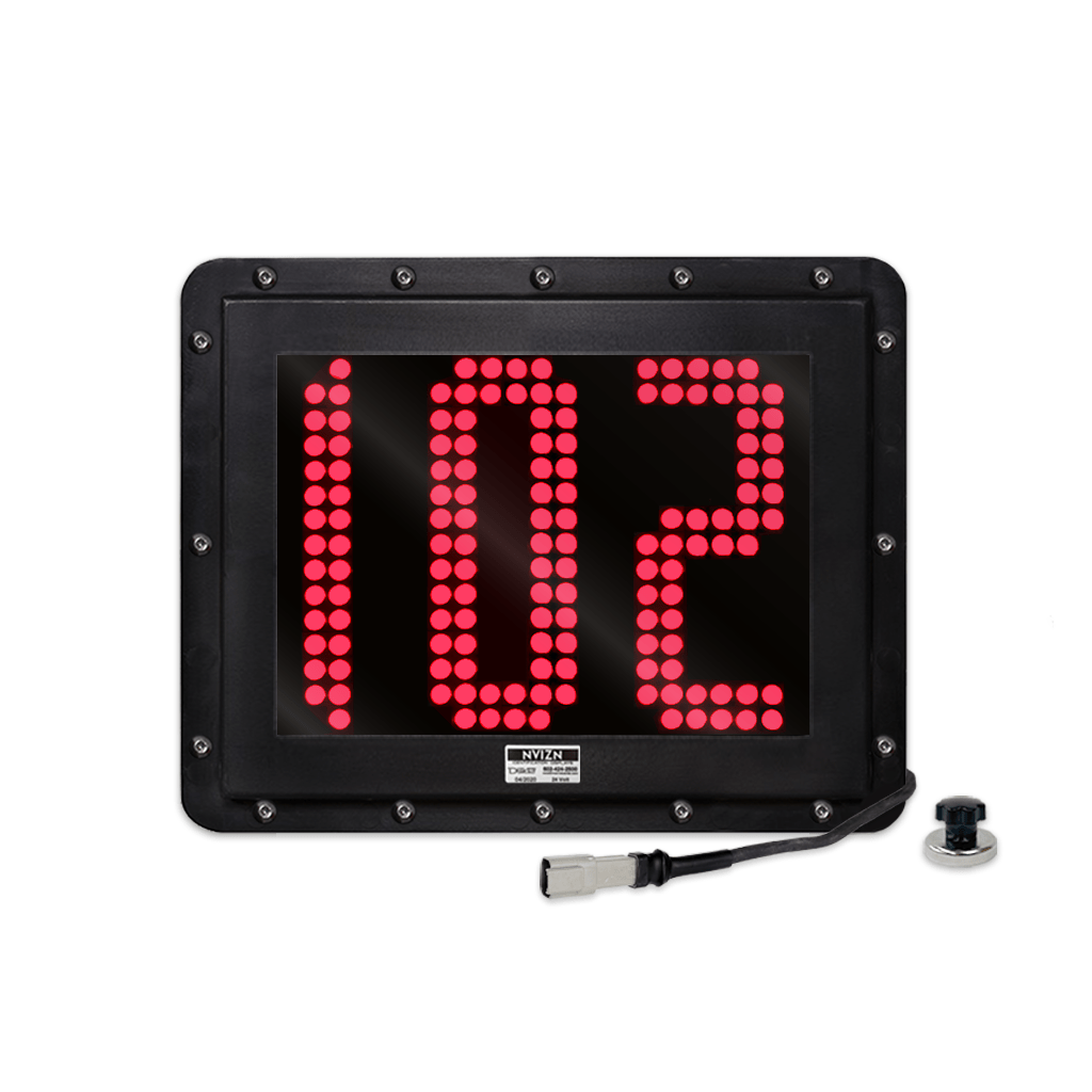 NVIZN 3 Digit Numeric 9" Red Programmable Vehicle ID Display